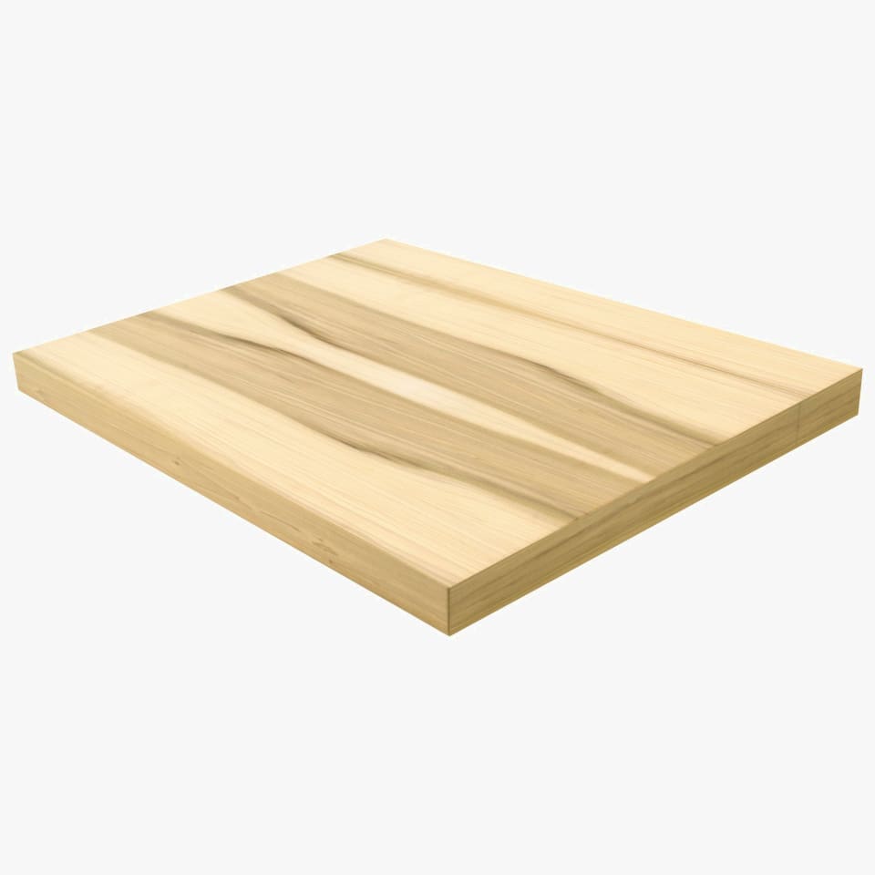 2-1/2" Thick Poplar - Stain Grade Landing Platform - Signature