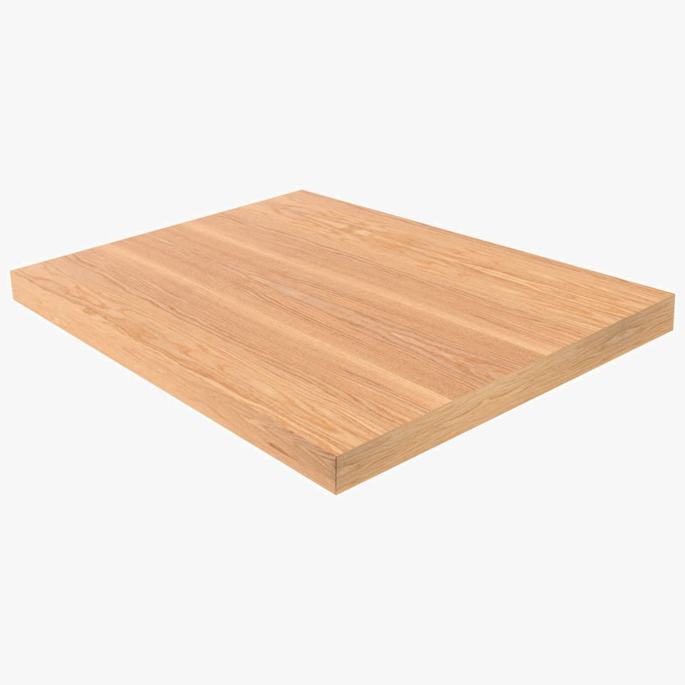 2-1/2" Thick Red Oak Landing Platform - Signature