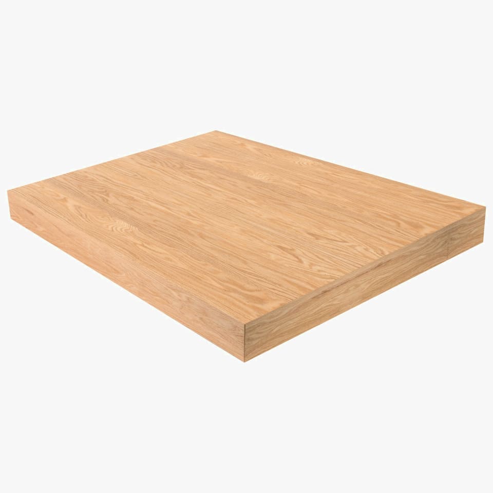 3-1/2" Thick Red Oak Landing Platform - Signature