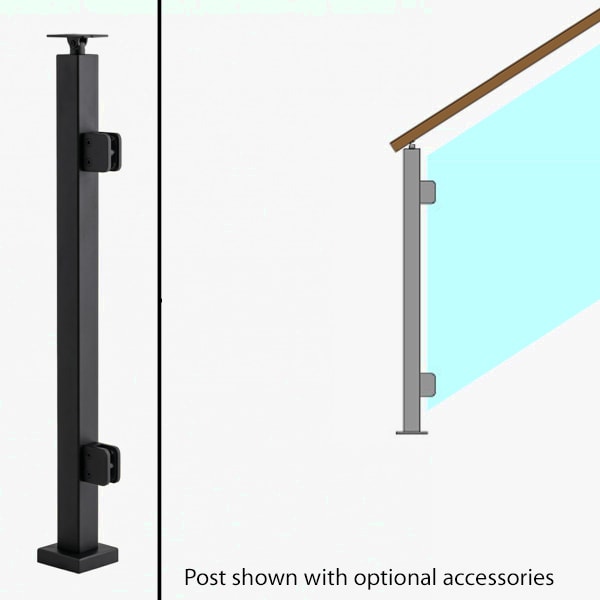 Angle End Post, Signature Glass Railing, Universal Top